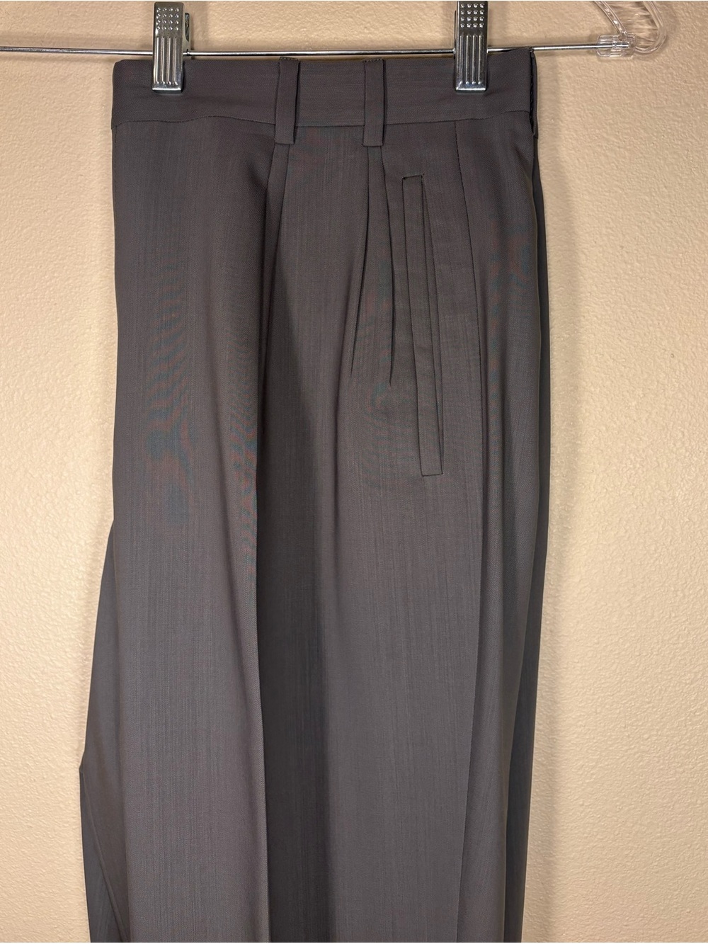 Zanella Jesse Charcoal Gray Pleated Dress Pants